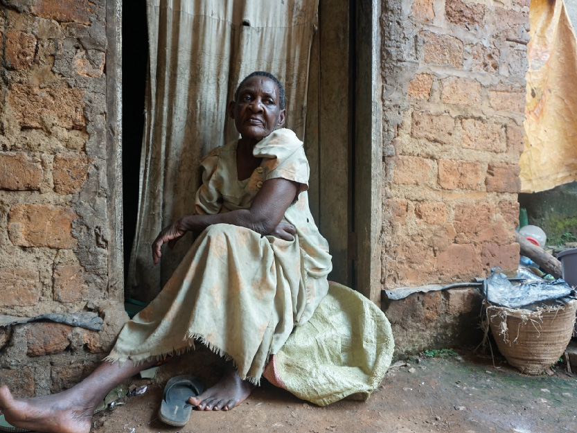 Elderly community members supported by Dovan Foundation