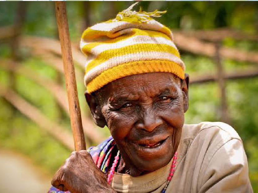 Elderly community members supported by Dovan Foundation